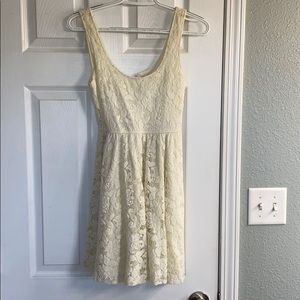 Cream lace dress